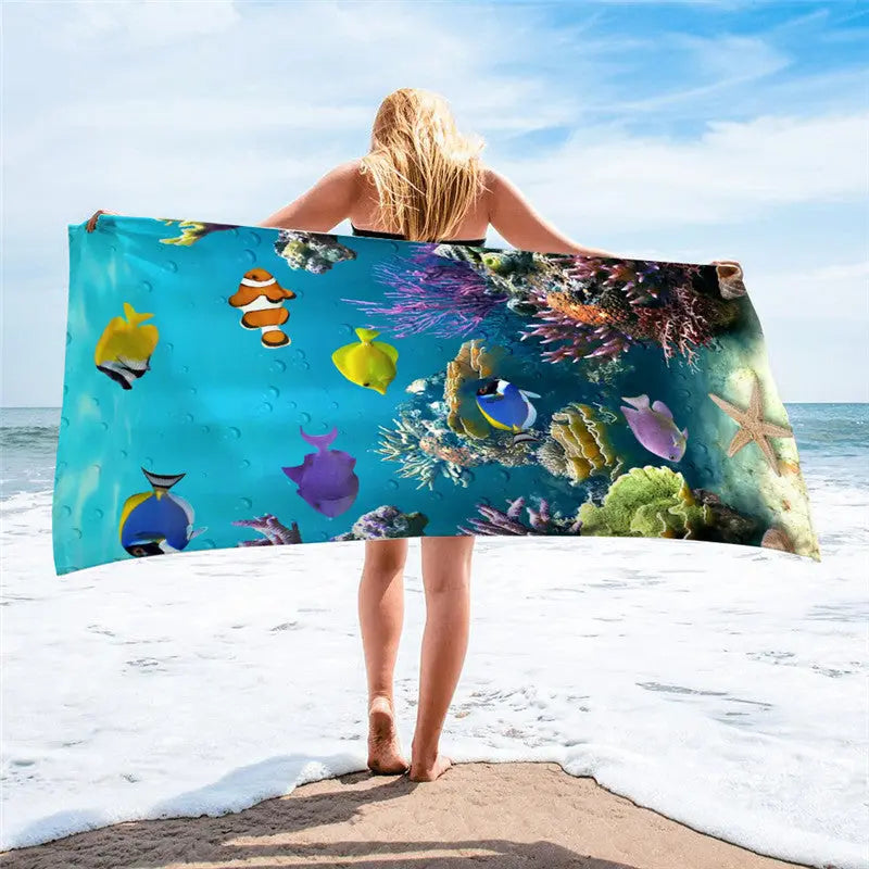 Serviette Plage Microfibre BLOSSOM G-150x75cm