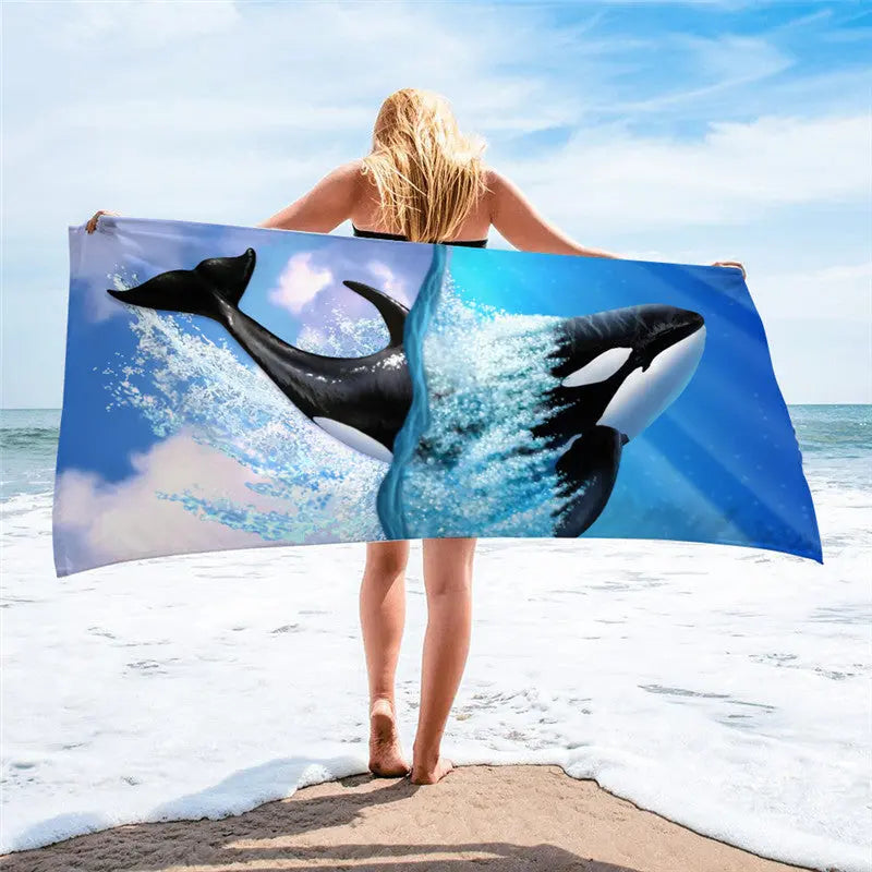 Serviette Plage Microfibre BLOSSOM J-150x75cm