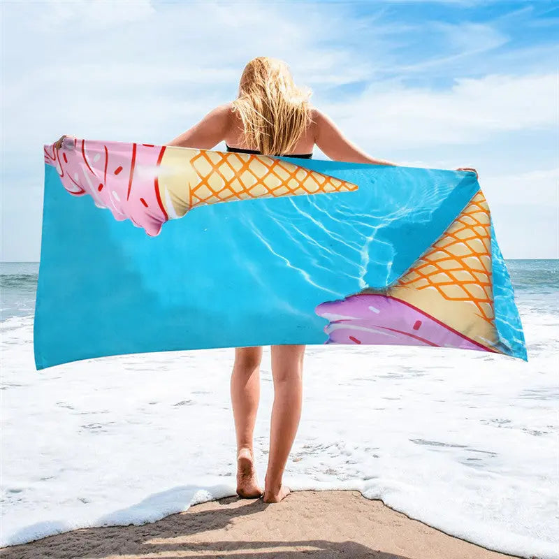 Serviette Plage Microfibre BLOSSOM C-150x75cm
