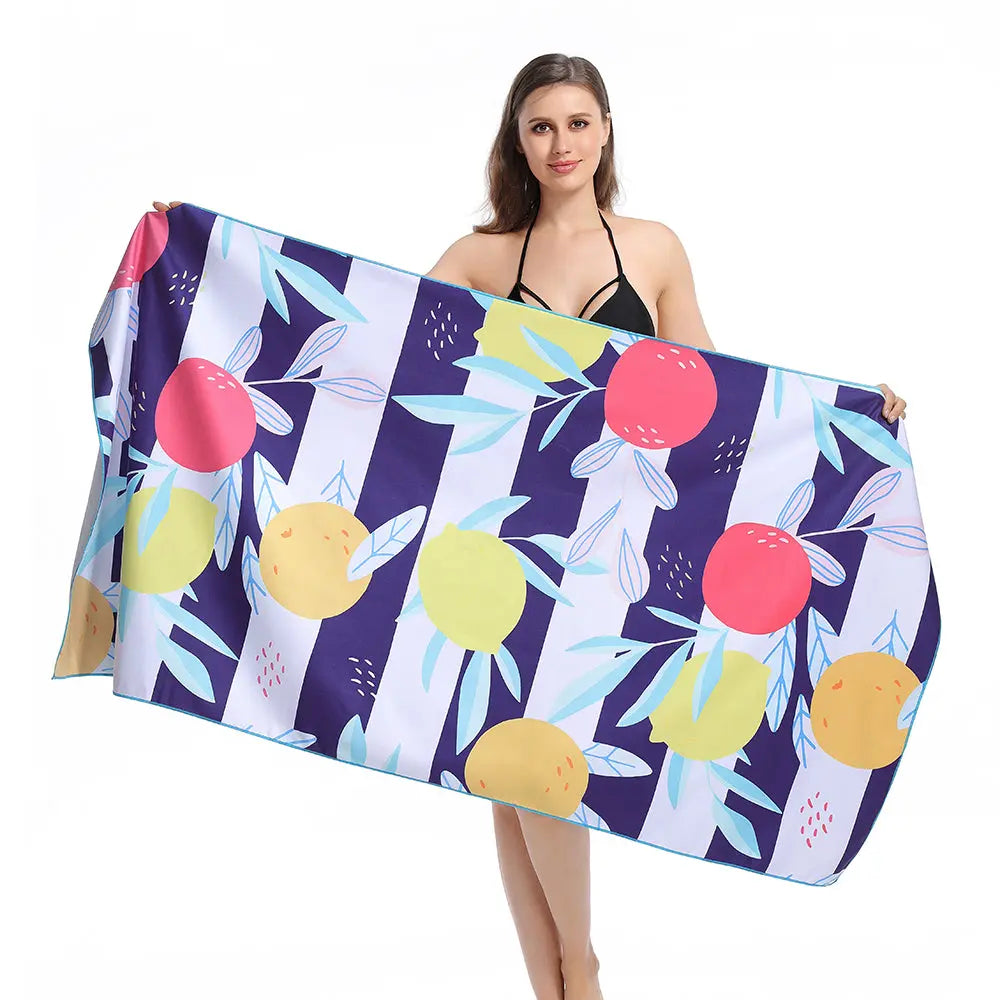 Serviette Plage Microfibre ZENOA 1 Style-160x80cm