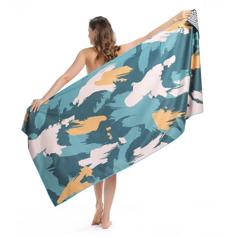 Serviette Plage Microfibre ZENOA 2 Style-160x80cm