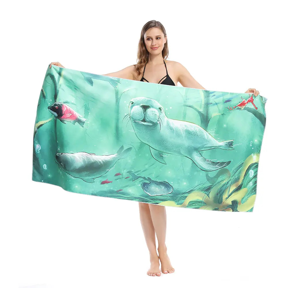 Serviette Plage Microfibre ZENOA 13 Style-160x80cm