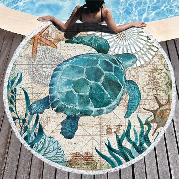 Serviette Plage Polyester FANARA D-180g per square diameter 150cm