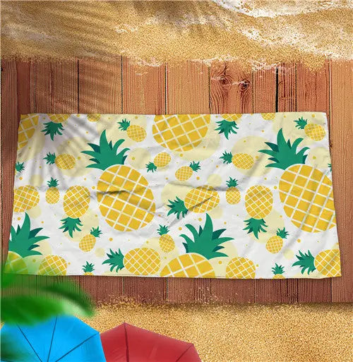 Serviette de Plage Ananas ZENNA Yellow