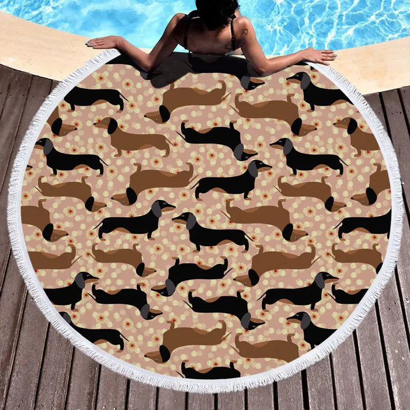 Serviette de Plage Imprimée ALMERA Color 6-Polyester-300g