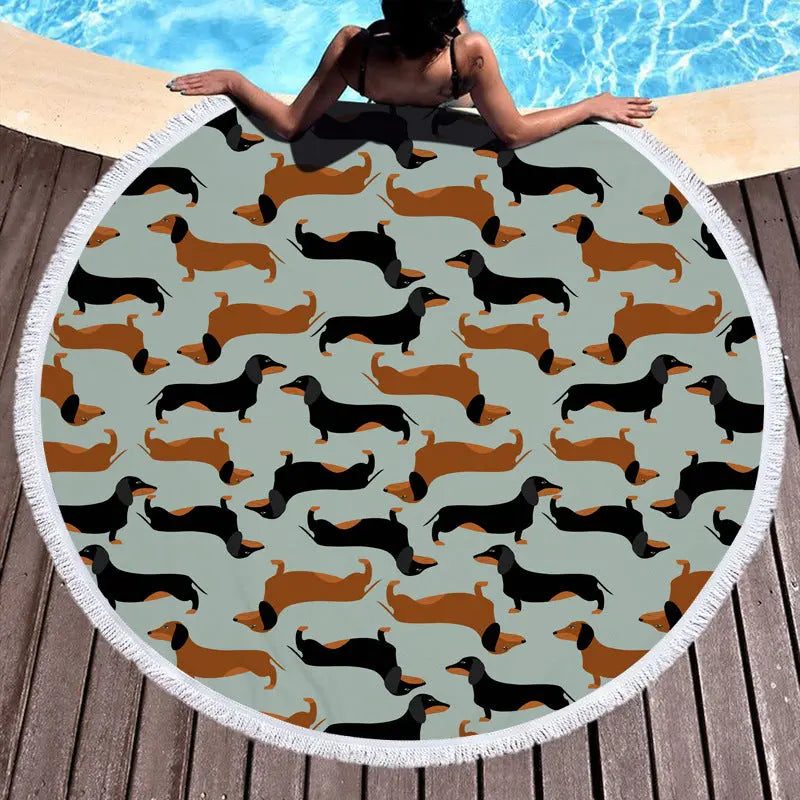 Serviette de Plage Imprimée ALMERA Color 1-Polyester-300g