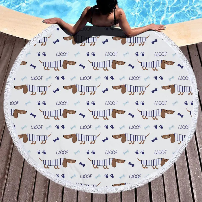 Serviette de Plage Imprimée ALMERA Color 3-Polyester-300g