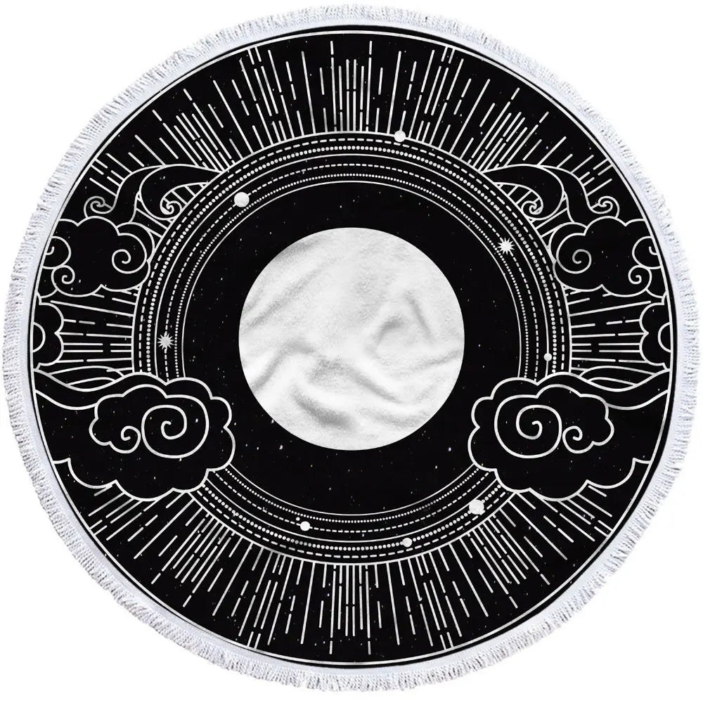 Serviette de Plage Imprimée BAHILI Black-460g