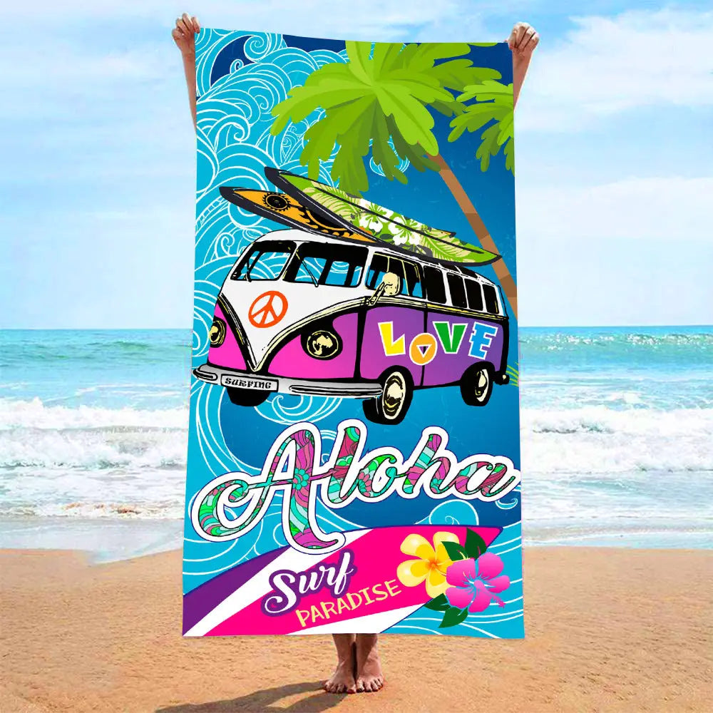 Serviette de Plage Imprimée VACANZA 17S-70x140 OPP bag