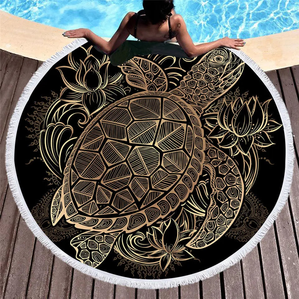 Serviette de Plage Mandala ELEPHA J