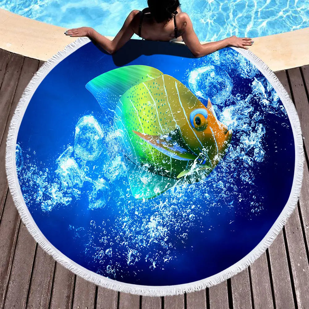Serviette de Plage Microfibre AZURE Style6-300gfinished polyestermaterial