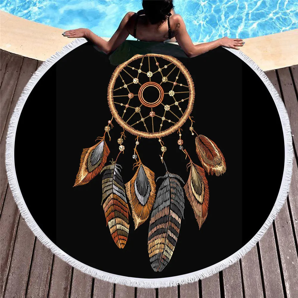 Serviette de Plage Microfibre BALI 5 style-150x150cm
