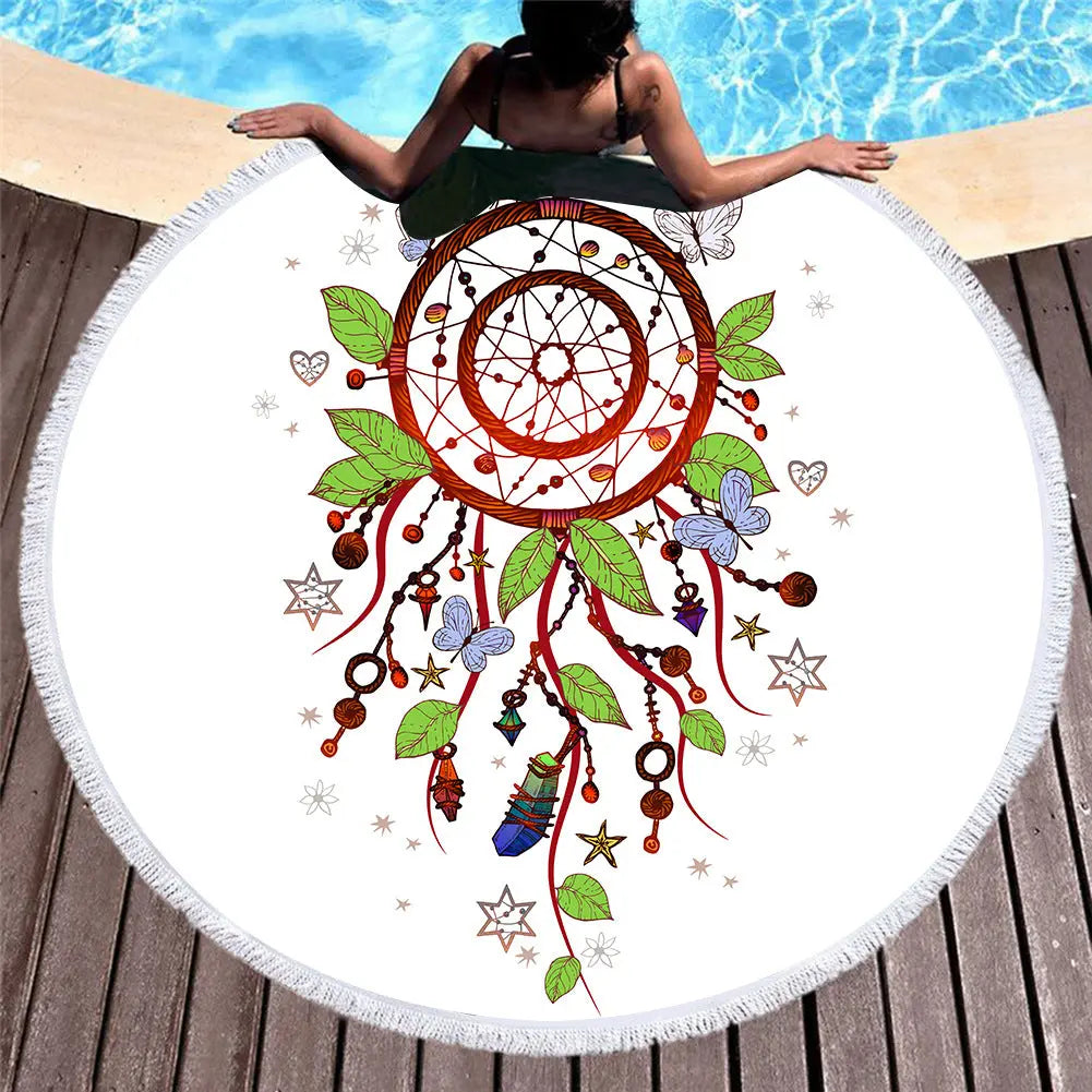 Serviette de Plage Microfibre BALI 1 style-150x150cm