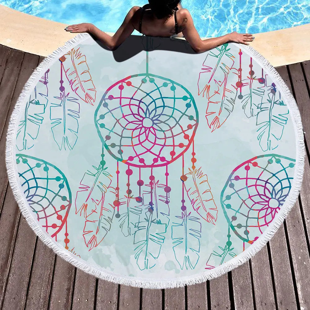 Serviette de Plage Microfibre FLORY