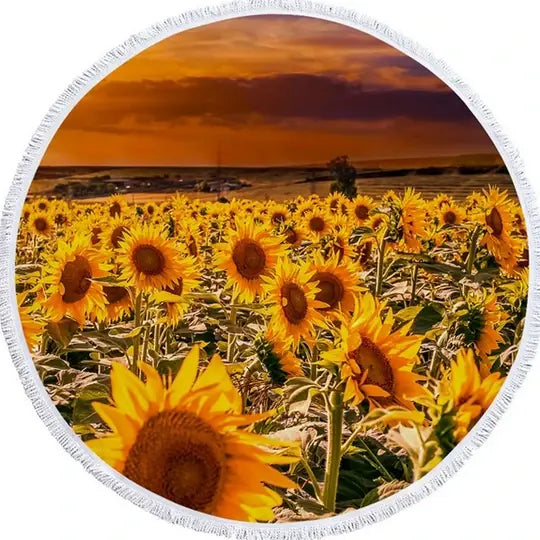 Serviette de Plage Microfibre SUNBURST Yellow