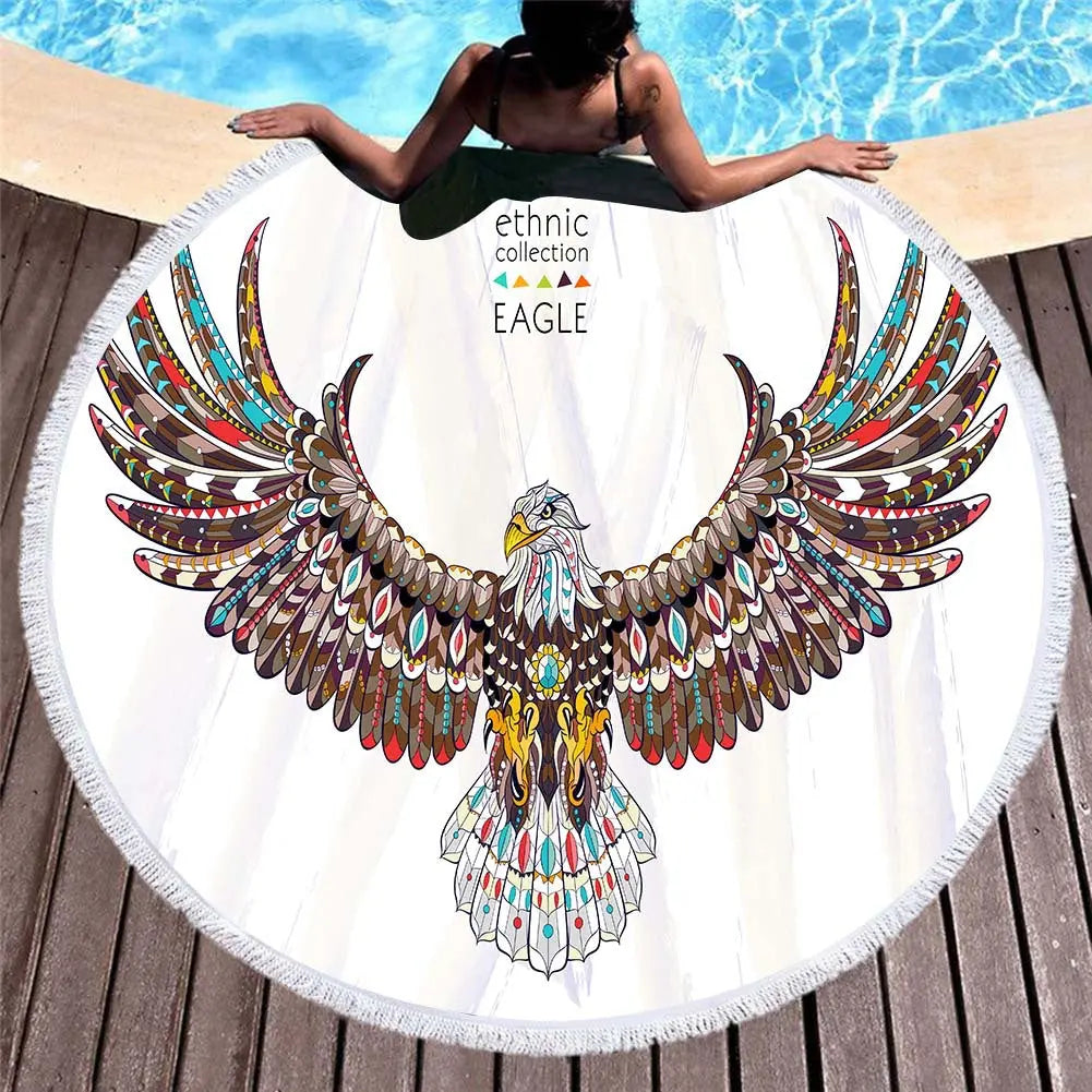 Serviette de Plage Motifs Floraux RONTEX 3style-150x150cm