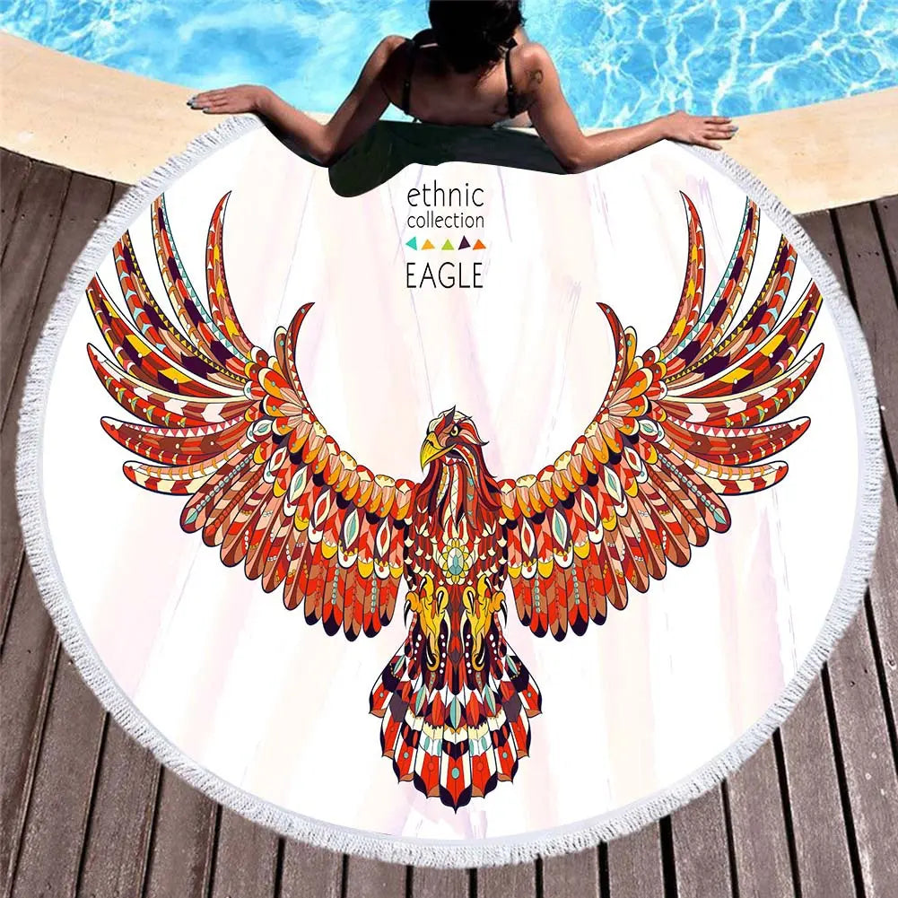 Serviette de Plage Motifs Floraux RONTEX 1style-150x150cm