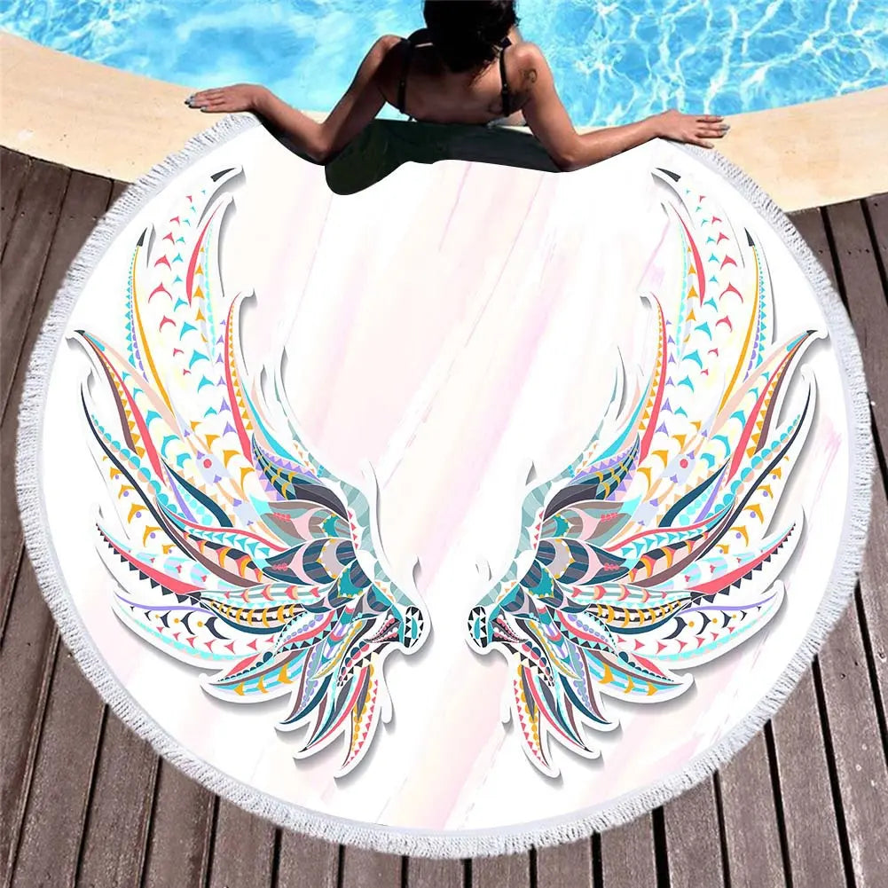 Serviette de Plage Motifs Floraux RONTEX 2style-150x150cm