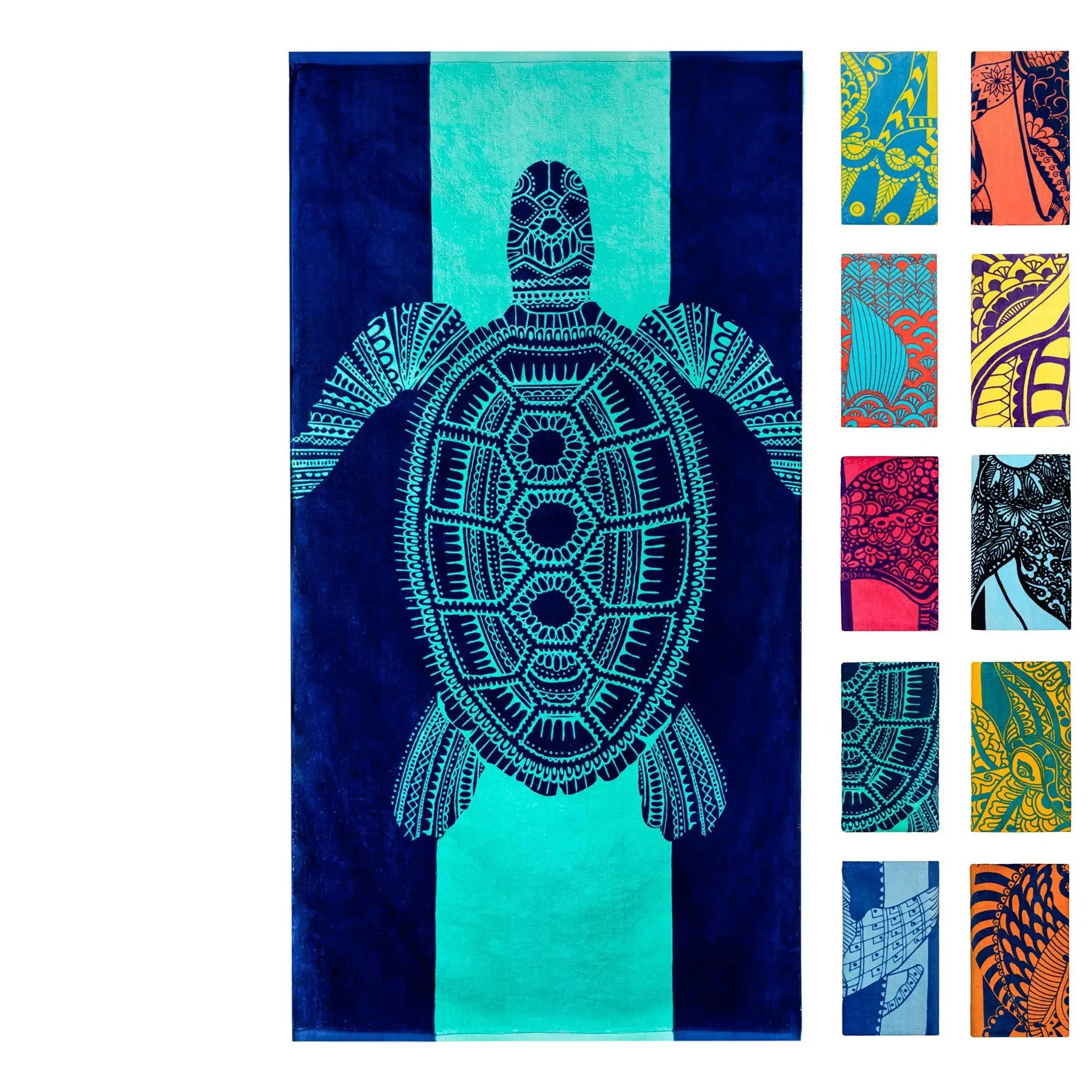 Serviette de Plage Océan Tortuga AL221012225-Microfiber 80x160CM