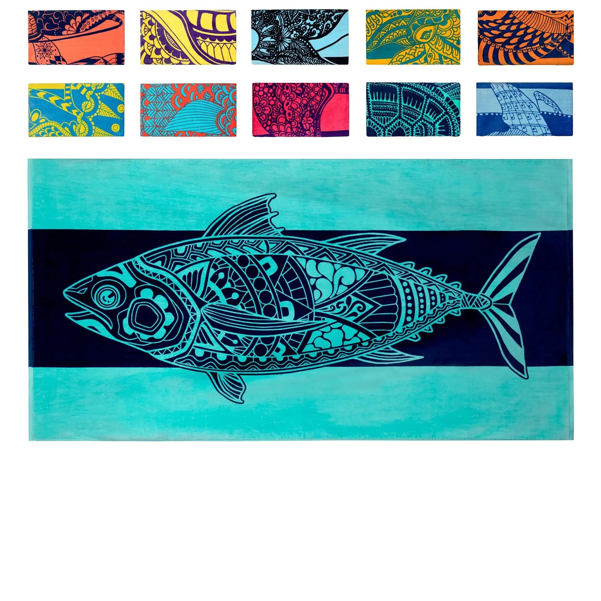 Serviette de Plage Océan Tortuga AL221012230-Microfiber 75x150CM