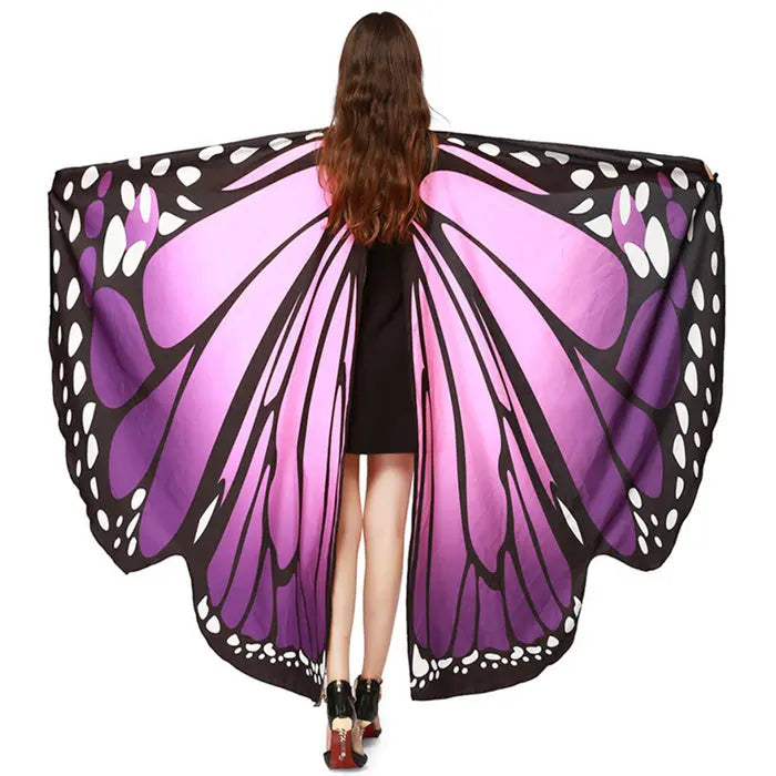 Serviette de plage Papillon Sarah Purple-168x135cm