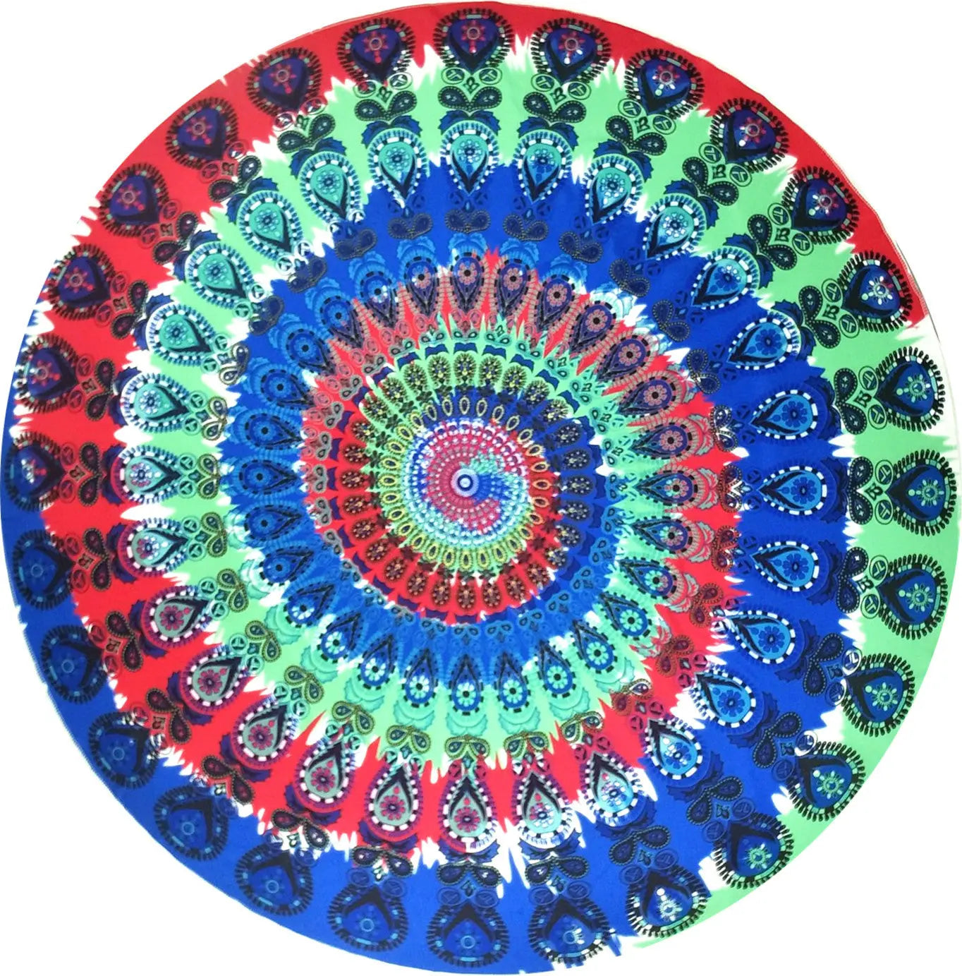Serviette de plage Polyester Peacock Rotating peacock