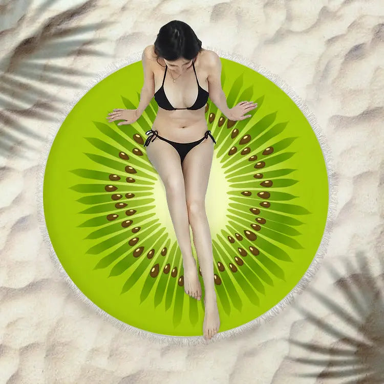 Serviette de plage à franges SIRENE Housse de France