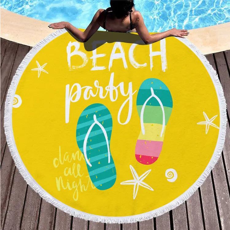 Serviette de plage imprimée RONDY 3 style-150 x 150cm