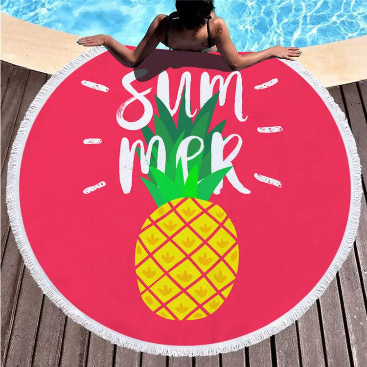 Serviette de plage imprimée RONDY 5 style-150 x 150cm