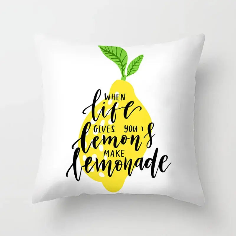 Taie D'Oreiller Imprimée Polyester LEMONA Housse de France