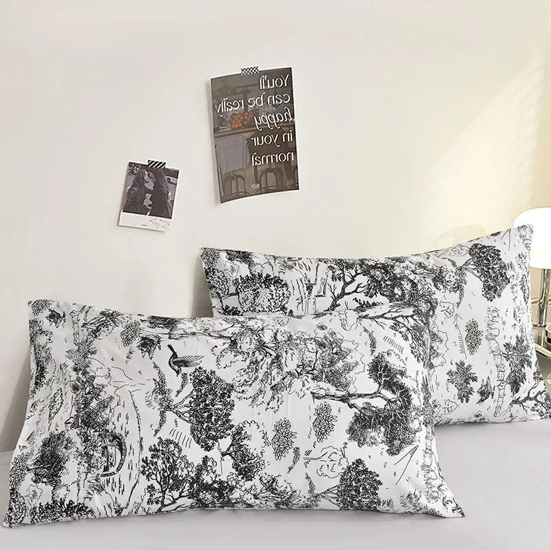 Taies D'Oreiller Imprimées Maison SOFTEA Housse de France