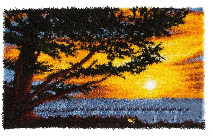 Tapis Rond Broderie DIY VIVOLI