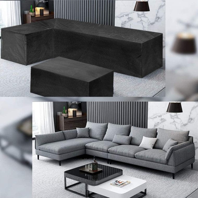 LSQUARD - Couverture de meubles d'extérieur imperméable pour canapé de jardin en forme de L canapé | Housse De France