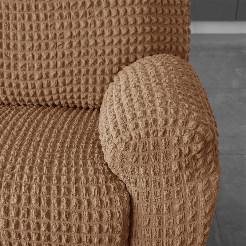 SEERCOVER - Housse de fauteuil relax en tissu Seersucker | Housse De France