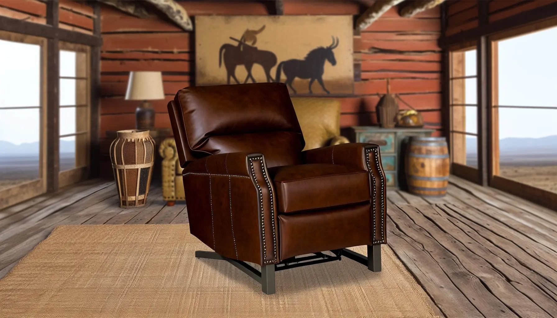 Le Fauteuil Releveur en Cuir Parfait pour un Intérieur Western