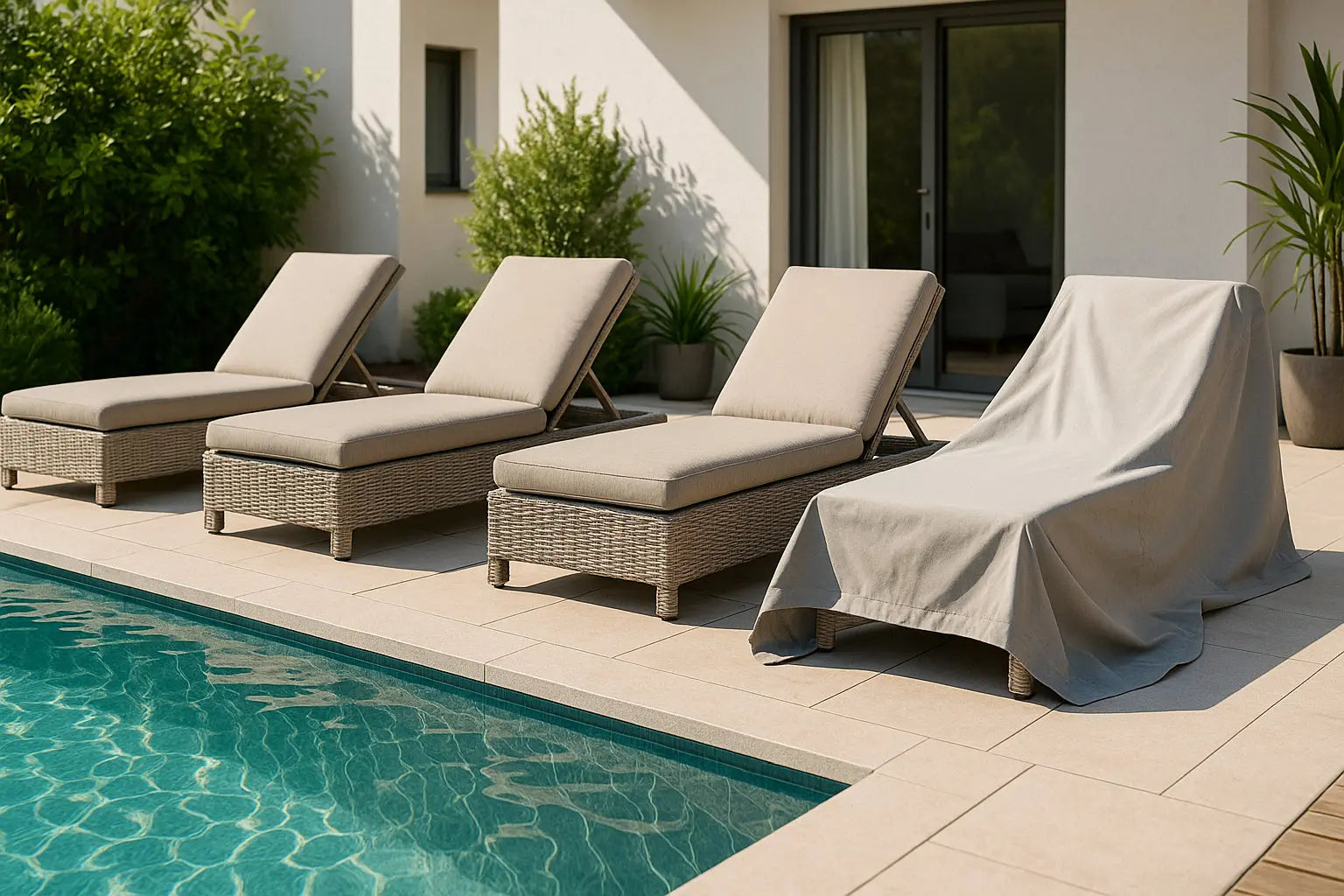 Pourquoi opter pour les chaises longues en résine tressée au bord de la piscine ?