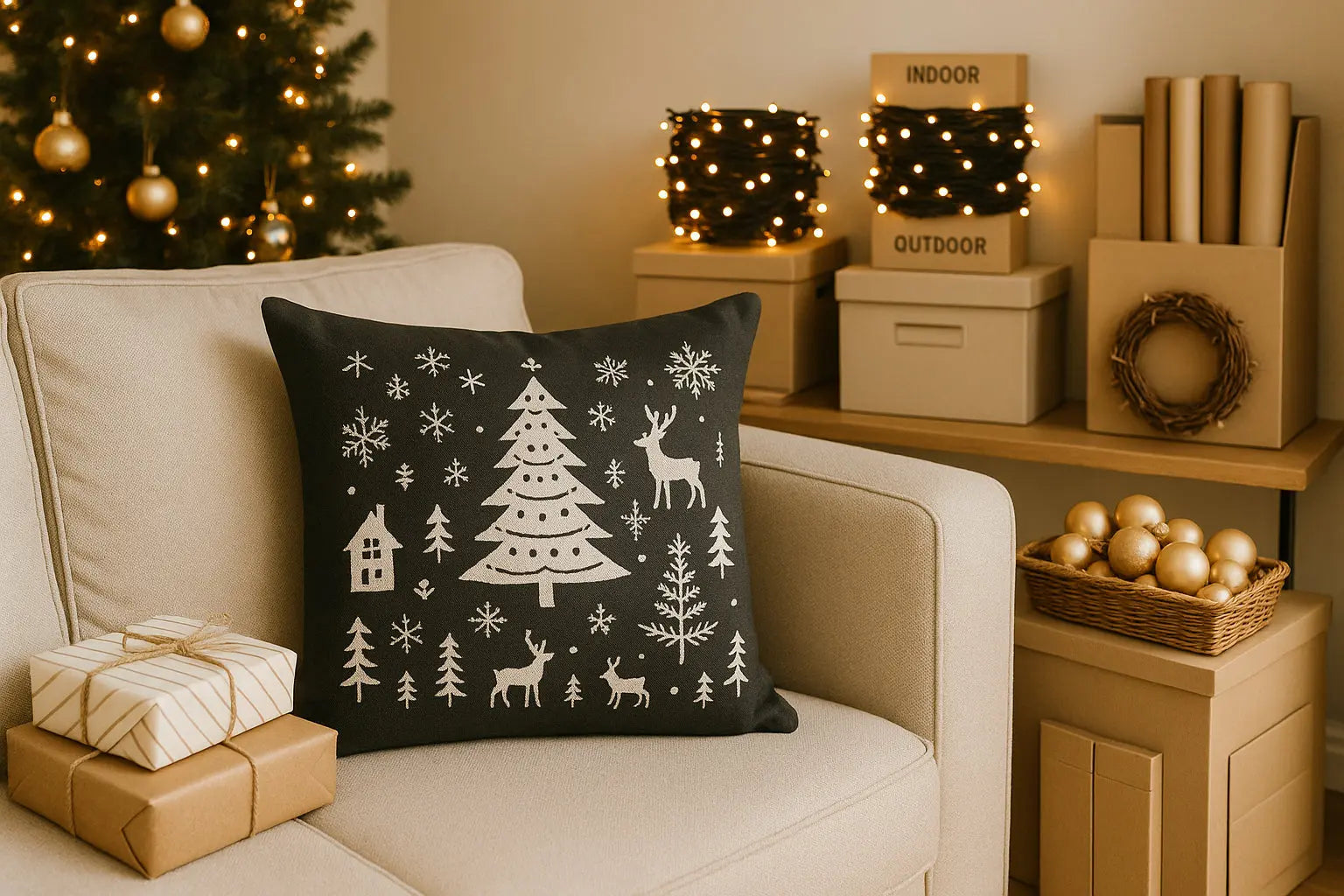 Stocker vos Décorations de Noël avec Élégance