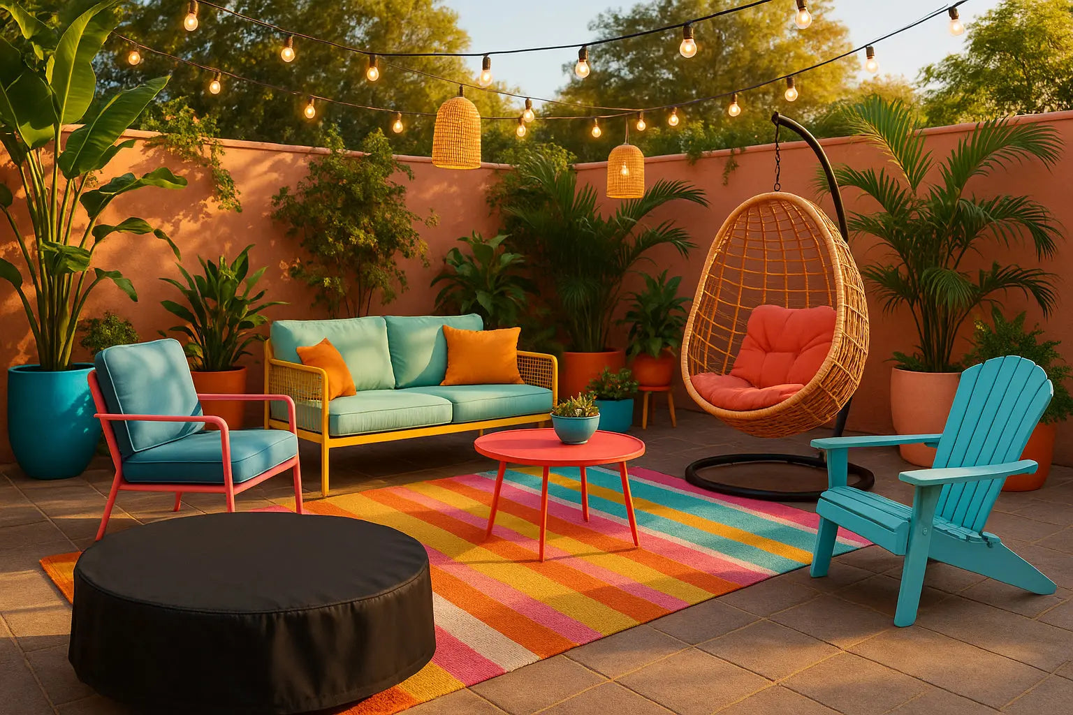 Transformez Votre Patio avec le Décor Dopamine