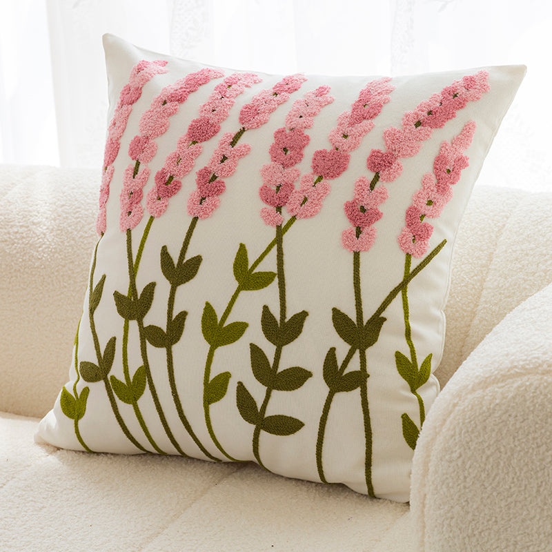 Housse de Coussin Brodée Avella Lavender pink-Pillow