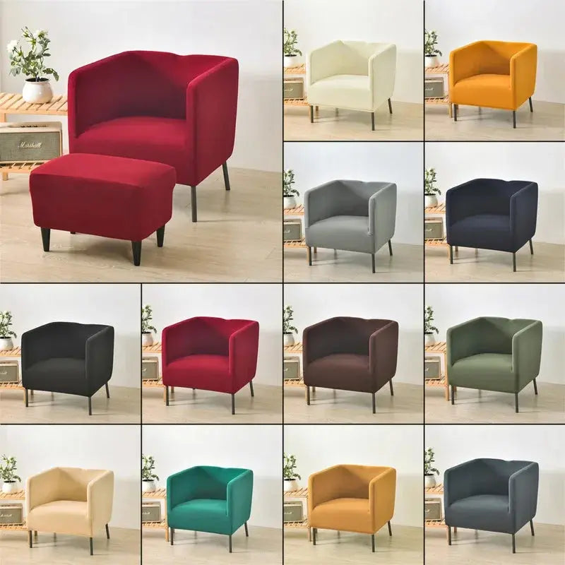 Housse Fauteuil Club Solide LUNOVA