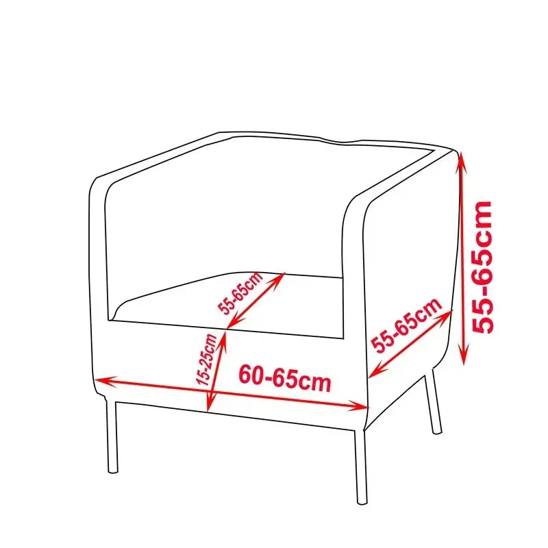 Housse Fauteuil Club Solide LUNOVA