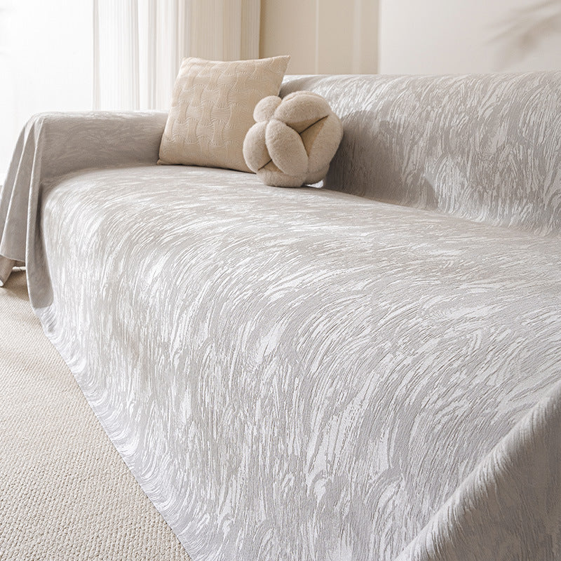 Plaid Canapé Chenille Classé **ÉLÉAME** Gray-180X340cm