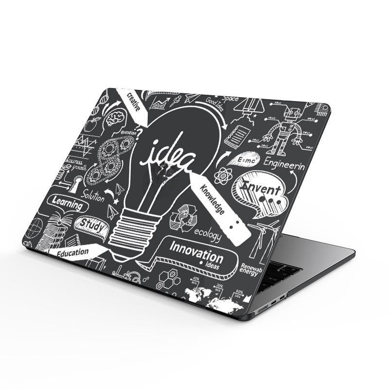 Housse Pour Ordinateur Plastique LUMIO Silver Transparent Black Shell-Air13 Inch A2337A2179