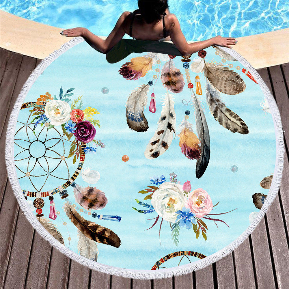 Serviette de Plage Microfibre ZENDRA 11 style-150x150cm