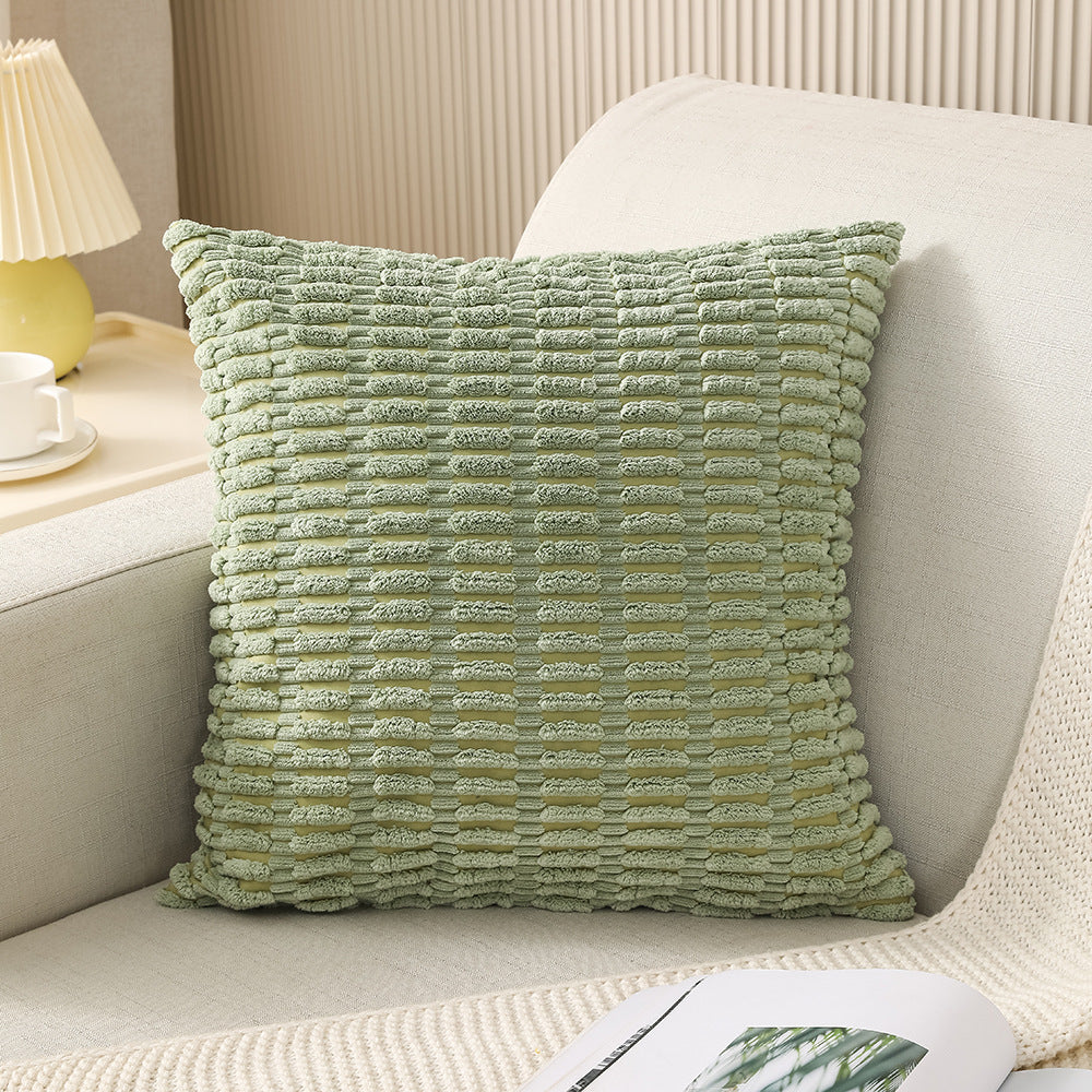 Housse de Coussin Velours LISCO Green-45cmx45cm Pillowcase