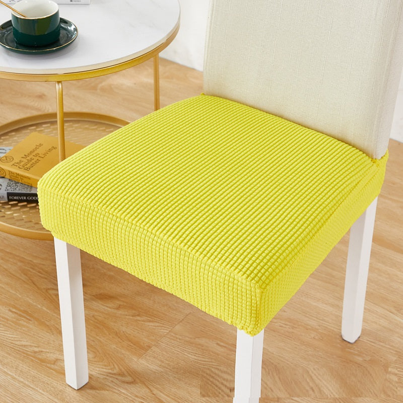 Housse Assise Chaise Extensible **VELISO** Lemon Yellow-Universal Size