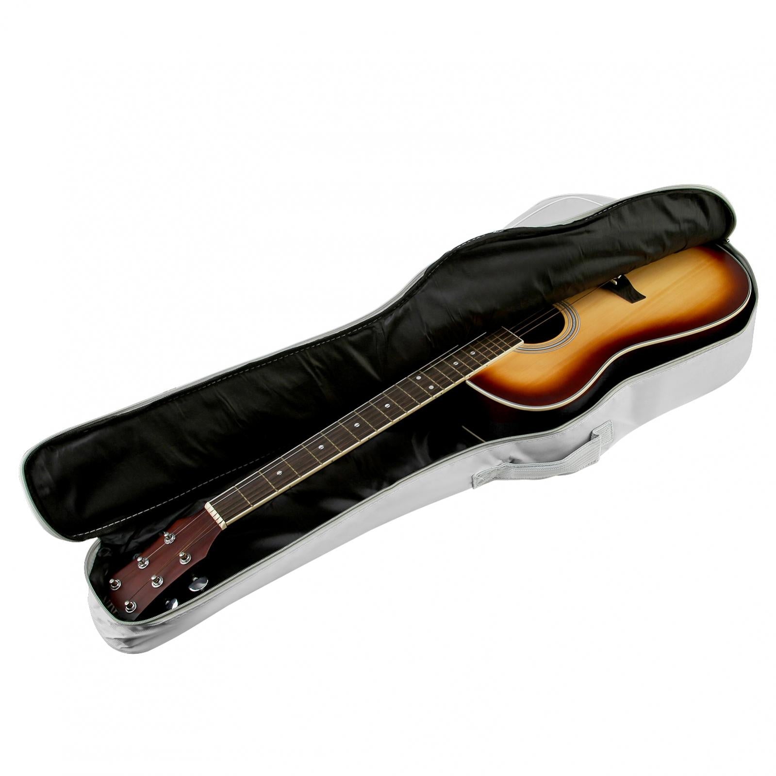 1 pièce 40 / 41 pouces rembourré résistant à l'eau épais guitare acoustique sac à dos Gig, sac de guitare à couverture souple Housse de France