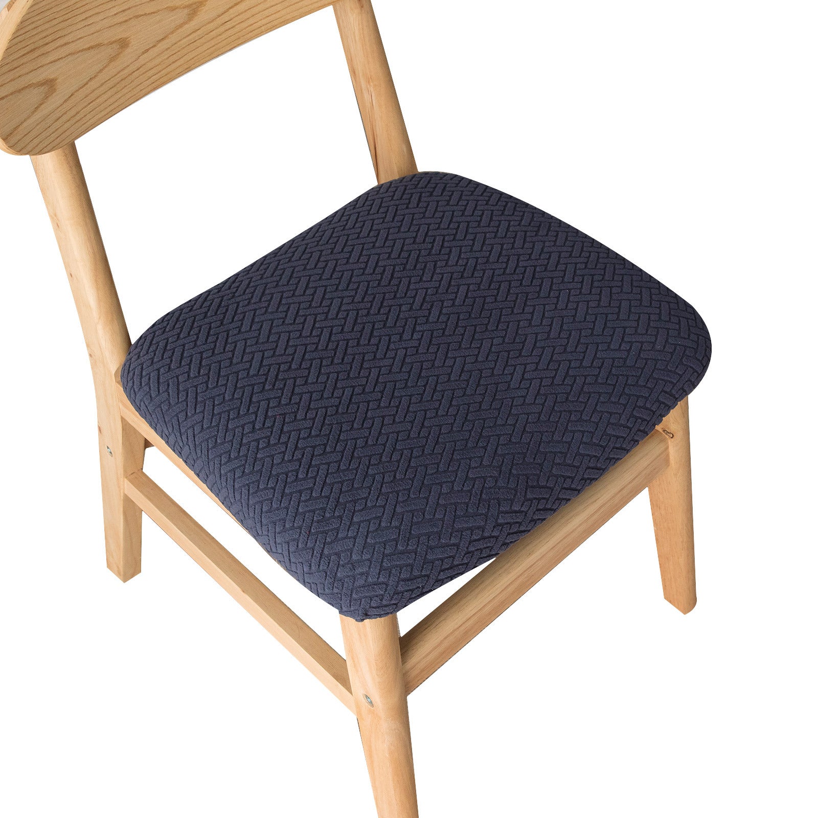 Housse Assise Chaise Moderne FLORIA Navy Blue-40x50x8cm