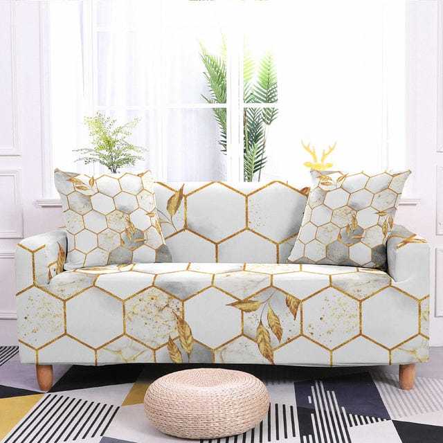 ALVEOLY - Housse de canapé extensible résistante - Housse de France
