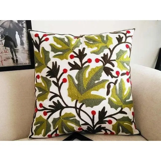 BRODE - Housse de coussin brodée avec double renfort - Housse De France